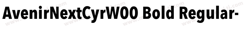 AvenirNextCyrW00 Bold Regular字体转换